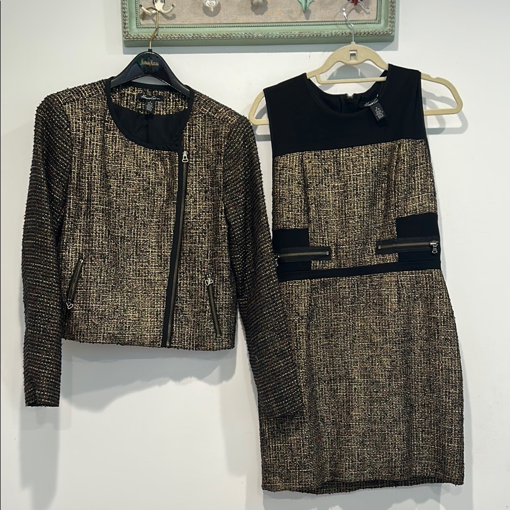 Kenneth Cole New York Black and Gold Blazer